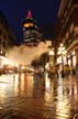 Steam Clock Gastown, Rainy Night