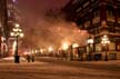 Gastown Winter Night, Canada Stock Photographs