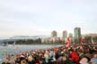 Jan 1st 2004 - The Polar Bear Swim Event At English Bay, Canada Stock Photographs