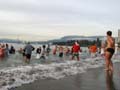 Jan 1st 2004 - The Polar Bear Swim Event At English Bay, Canada Stock Photographs