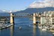 Burrard Bridge Seen From Granville Bridge, Canada Stock Photographs