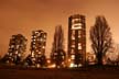 Winter Night, Canada Stock Photographs