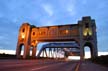 Burrard Bridge Night, Canada Stock Photographs