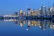 Burrard Inlet At Night, Canada Stock Photographs