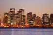 Downtown At Night, Canada Stock Photos