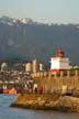 Brockton Point Lighthouse, Canada Stock Photographs