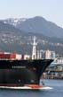 Cargo Ship Carries Cargo Containers, Burrard Inlet