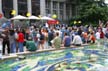 Protesters At Vancouver Art Gallery, Canada Stock Photos