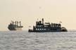 A Steamboat At The English Bay, Canada Stock Photos