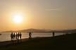 English Bay Sunset, Canada Stock Photos