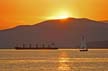 English Bay Sunset, Canada Stock Photos