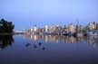 Downtown Vancouver At Night, Canada Stock Photos