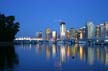 Downtown Vancouver At Night, Canada Stock Photos