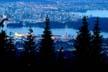 Vancouver At Night, Canada Stock Photos