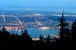 Vancouver At Night, Canada Stock Photos