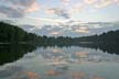 Sunset At Beaver Lake, Canada Stock Photos