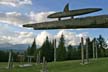 Burnaby Mountain Park Carved Poles, Canada Stock Photos