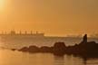 English Bay Sunset, Canada Stock Photos