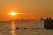 English Bay Sunset, Canada Stock Photos