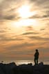 English Bay Sunset, Canada Stock Photos