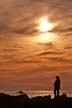 English Bay Sunset, Canada Stock Photos