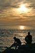 English Bay Sunset, Canada Stock Photos