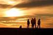 Sunset At Tsawwassen, Canada Stock Photos