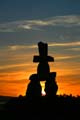 The Inukshuk Constructed By Alvin Kanak, The Ancient Symbol Of Inuit Culture