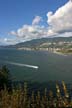 A Cruising Boat At Burrard Inlet, Canada Stock Photos