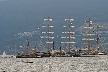 Masted Ship At English Bay, Canada Stock Photos