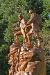 Chainsaw Art By Glen Greensides, Canada Stock Photos