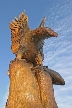 Wooden Eagle, Canada Stock Photos