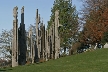 Kamui Mintara Sculptures, Canada Stock Photos