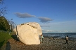 Massive White Rock, Canada Stock Photographs