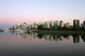 Burrard Inlet At Night, Canada Stock Photos