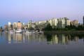 Burrard Inlet At Night, Canada Stock Photos