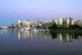 Burrard Inlet At Night, Canada Stock Photos