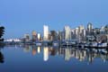 Burrard Inlet At Night, Canada Stock Photos