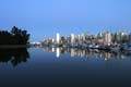 Burrard Inlet At Night, Canada Stock Photos