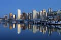 Burrard Inlet At Night, Canada Stock Photos