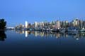 Burrard Inlet At Night, Canada Stock Photos