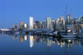 Burrard Inlet At Night, Canada Stock Photos