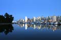 Burrard Inlet At Night, Canada Stock Photos