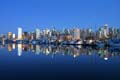 Burrard Inlet At Night, Canada Stock Photos