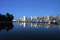 Burrard Inlet At Night, Canada Stock Photos