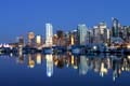 Burrard Inlet At Night, Canada Stock Photos