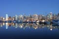 Burrard Inlet At Night, Canada Stock Photos