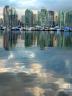 Clouds Over False Creek, Canada Stock Photos