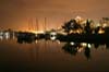 Burrard Inlet At Night, Canada Stock Photographs