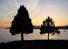 English Bay Sunset, Canada Stock Photographs